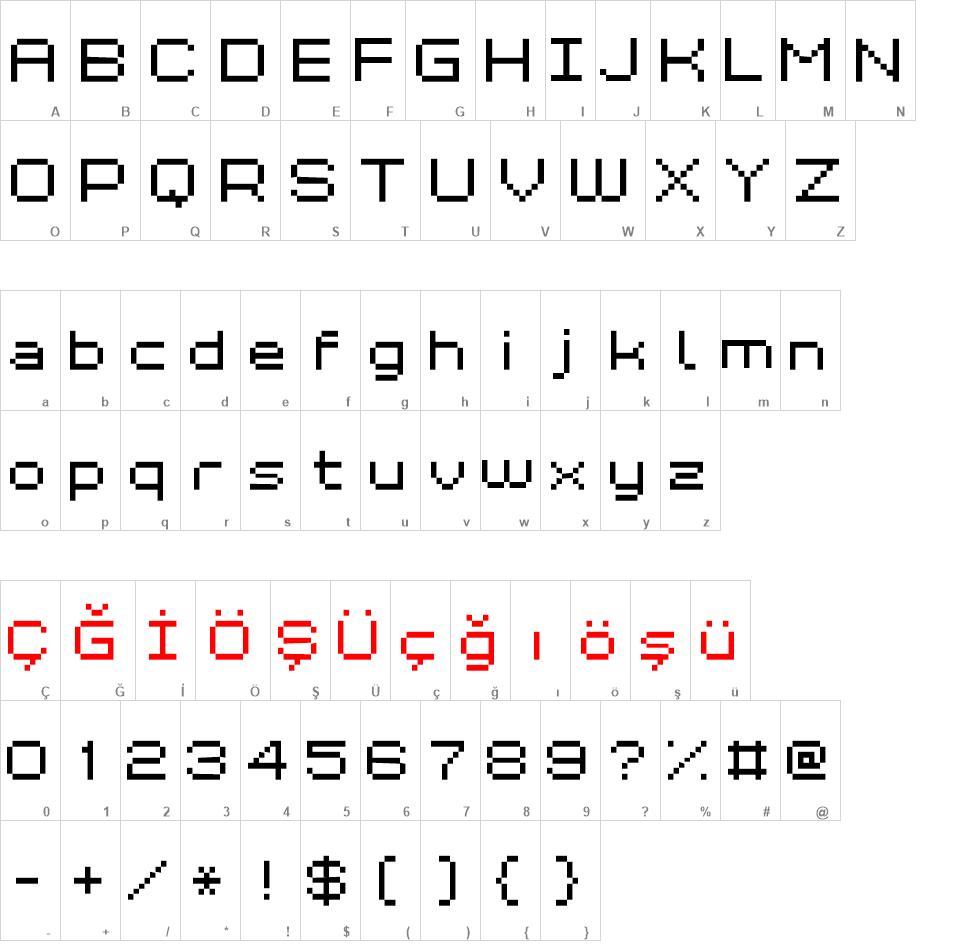 Grixel Kyrou 7 Wide font